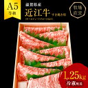 【ふるさと納税】近江牛 すき焼き サーロイン リブロース等 約1.25kg A5 雌牛 西川畜産 牛肉 黒毛和牛 すきやき すき焼き肉 すき焼き用 肉 お肉 牛 和牛　【 豊郷町 】　お届け：繁忙期に限り納期最長3～5ヶ月。納期指定不可