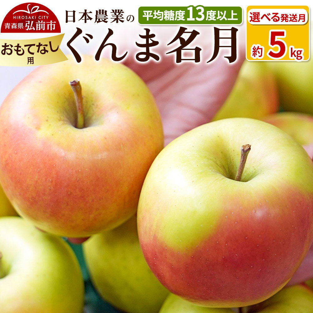 【ふるさと納税】りんご 平均糖度13度以上！ ぐんま名月 約5kg おもてなし用【選べる発送月】青森 果物 フルーツ 林檎 リンゴ くだもの