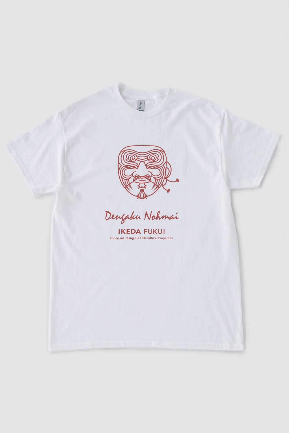 池田の伝統行事「田楽能舞」Tシャツ　【白色　LLサイズ】