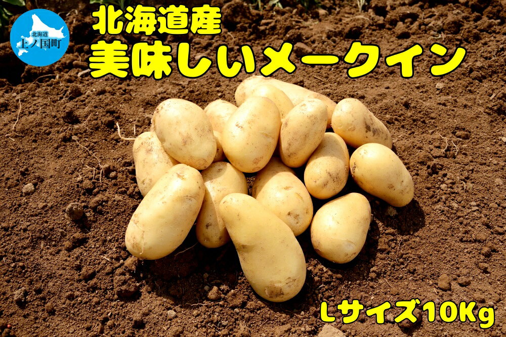 【ふるさと納税】【2025年発送】山下農園のおいしい馬鈴薯「メークイン」　Lサイズ×10kg　じゃがいも　ジャガイモ　ポテト　農家直送　いも　イモ　芋　北海道産