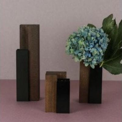 ふるさと納税 足利市 ALART〈アルアート〉　MUKU柱　漆黒　SMLセット 花器 |  | 02