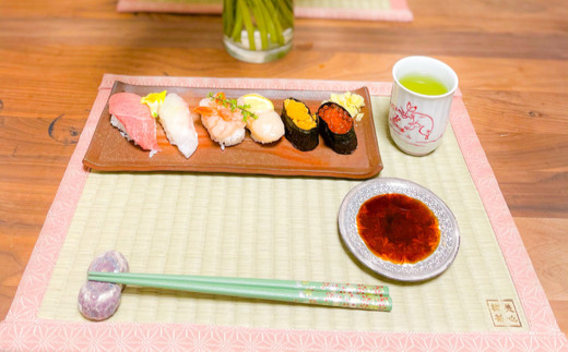 美心禅茶シリーズ 畳ランチョンマット 2枚セット（紫・紫） 紫・紫