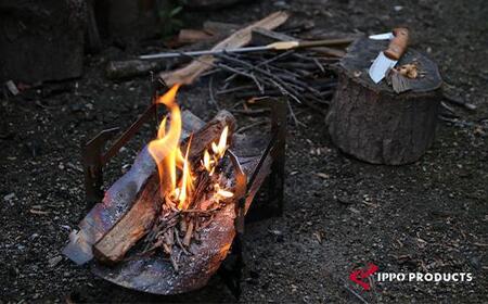 《IPPOPRODUCTS》焚き火台 LEVEL290 アウトドア キャンプ キャンプ用品 焚き火台 ソロキャンプ ギフト 贈り物 広島県福山市/池田鉄工有限会社【BAEI003】