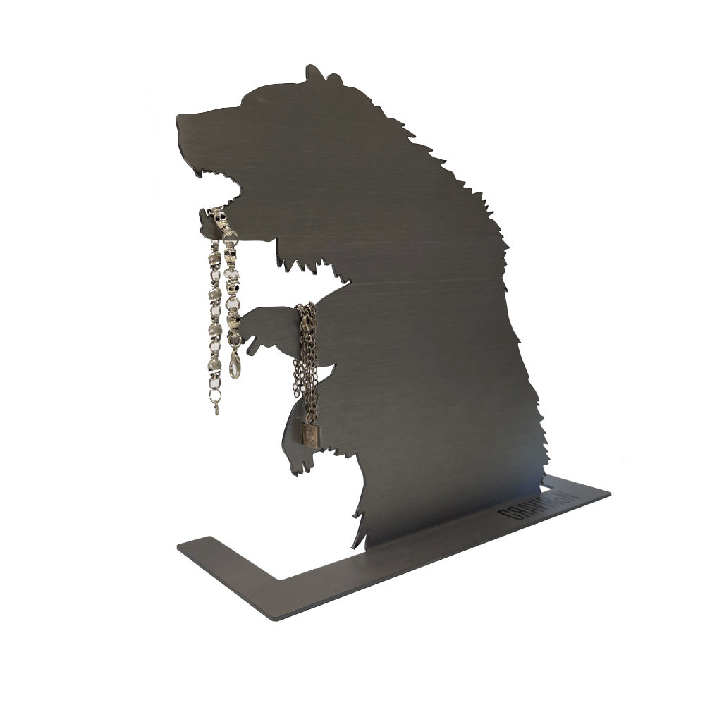 GRAVIRoN BEAR アクセサリースタンド （黒皮鉄 / 酸洗鉄）