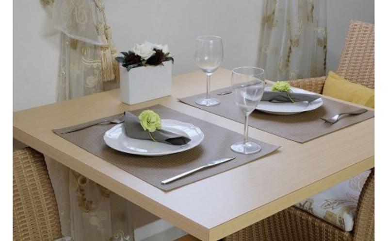 汚れても拭きとれる和柄ランチョンマット2枚