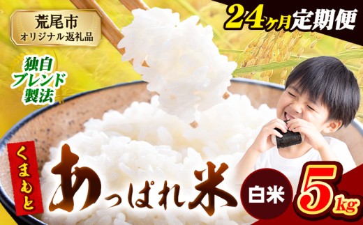 【24ヶ月定期便】熊本県産 くまもとあっぱれ米 ブレンド米 5kg 熊本県産 ふるさと納税 白米 精米 米 こめ ふるさとのうぜい コメ お米 おこめ《お申込み翌月から出荷》
