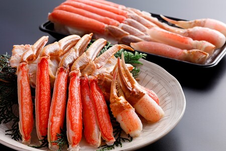 【生食可】鮮度抜群！獲れたての旨さをご自宅に！生本ズワイガニ　ハーフポーション　４肩