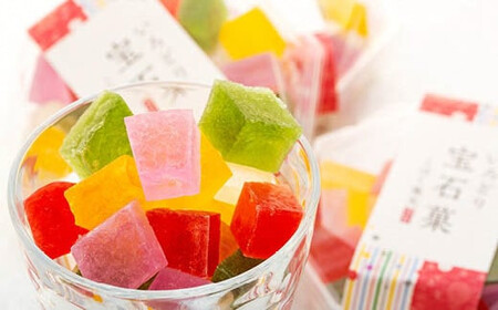 可愛い宝石のような琥珀寒天　いろどり宝石菓 8個セット【1-203】