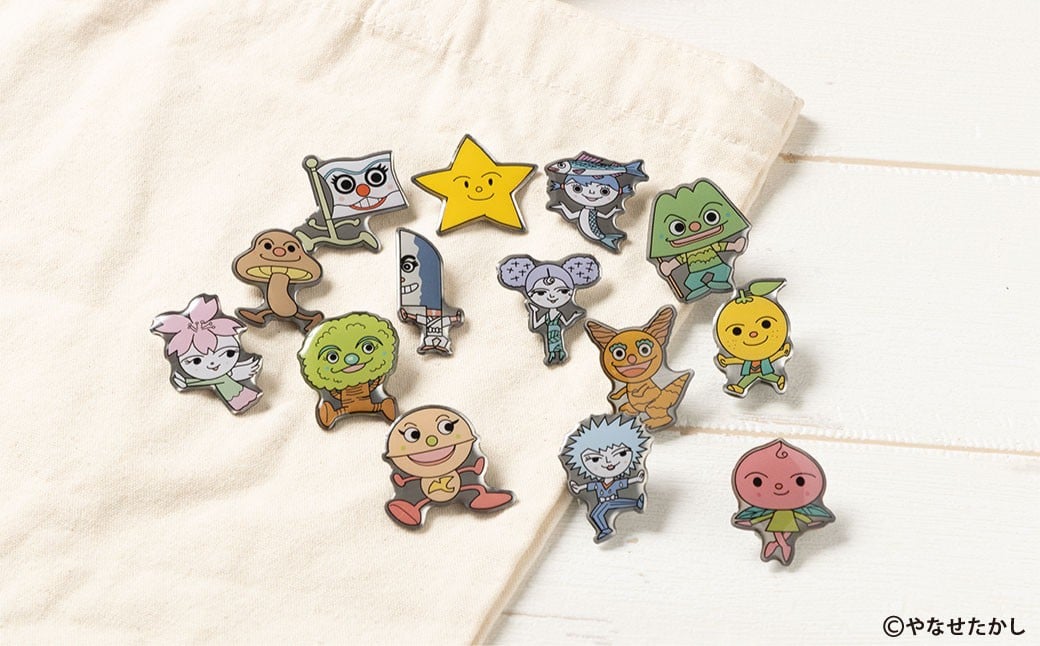 香美市イメージキャラクターピンバッジ（ぎんなん ぎんちゃん）