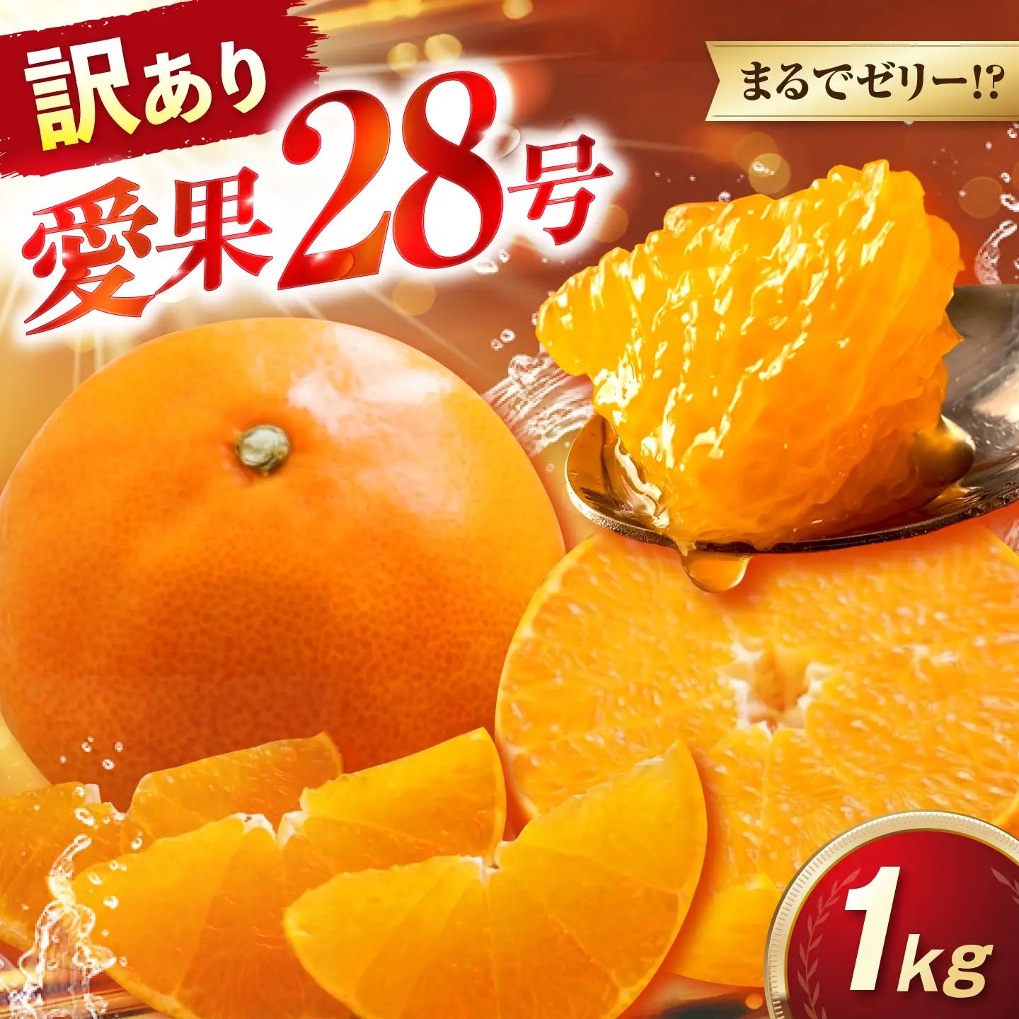 みかん 訳あり 愛果28号 約1kg サイズ不揃い みかん BJAZ015 
