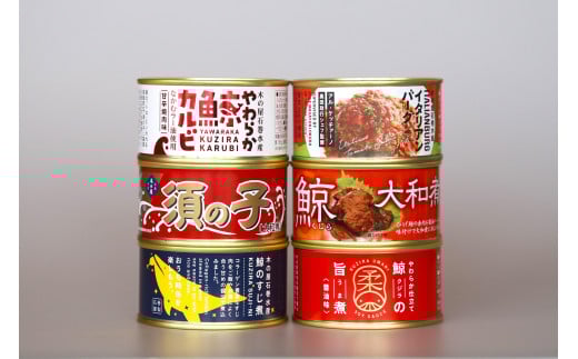 
            木の屋石巻水産　美里町直売所厳選くじら缶詰６缶セット
          