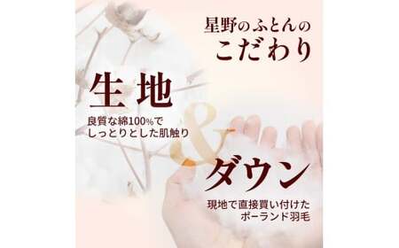 【カバー付き ホワイト】羽毛ふとん ポーランドダックダウン85％ クイーン | 寝具 布団