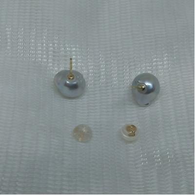 ふるさと納税 鳥羽市 N-59伊勢志摩あこや本真珠ピアス(ナチュラルバロック)L1 |  | 02