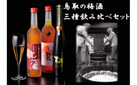 
74HZ.鳥取の梅酒･三種飲み比べセット
