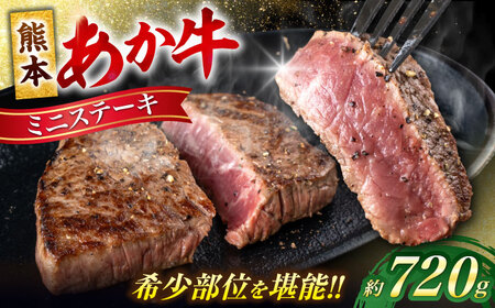 熊本 あか牛 ミニステーキ 約720g（約120g×6枚）ステーキ[AYCB062]