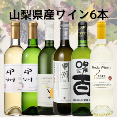 【ふるさと納税】山梨県産白ワイン6本セット　052【1684605】