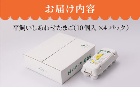 【3回定期便】 平飼い しあわせ たまご 40個＜松本養鶏場＞ [CCD024] 卵