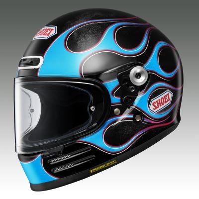 ふるさと納税 稲敷市 SHOEIヘルメット【Glamster BLAST(BLUE/BLACK)】M Fチケット付