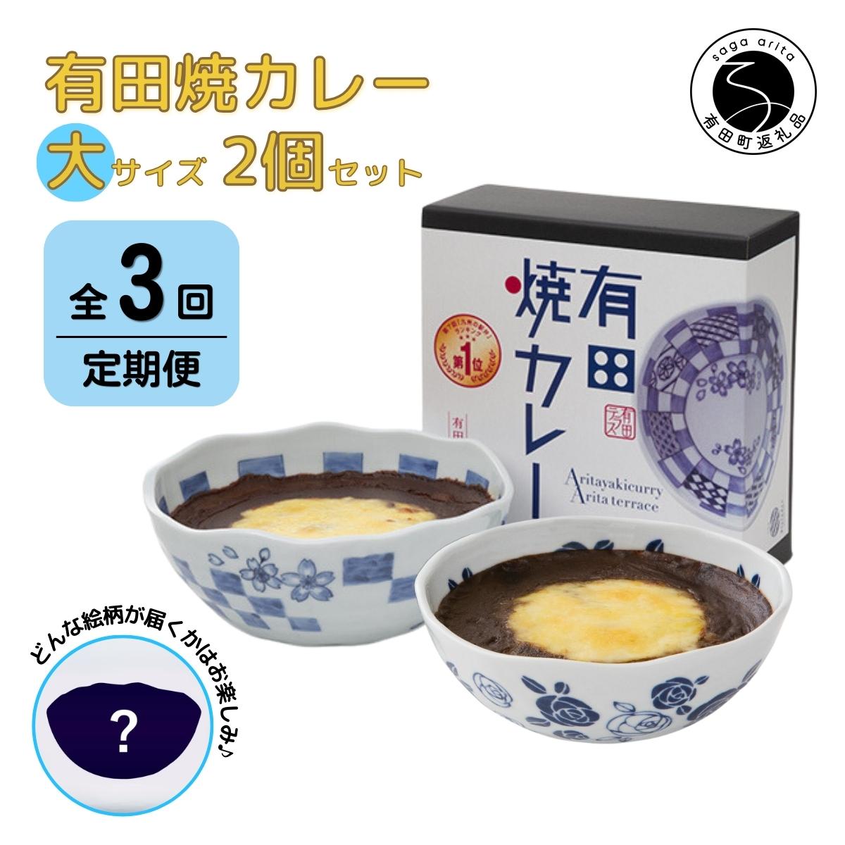 【ふるさと納税】【3回定期便】有田焼カレー(大)【器いろいろ】2個セット JR九州駅弁グランプリ テレビ番組全国駅弁ランキング1位 al025
