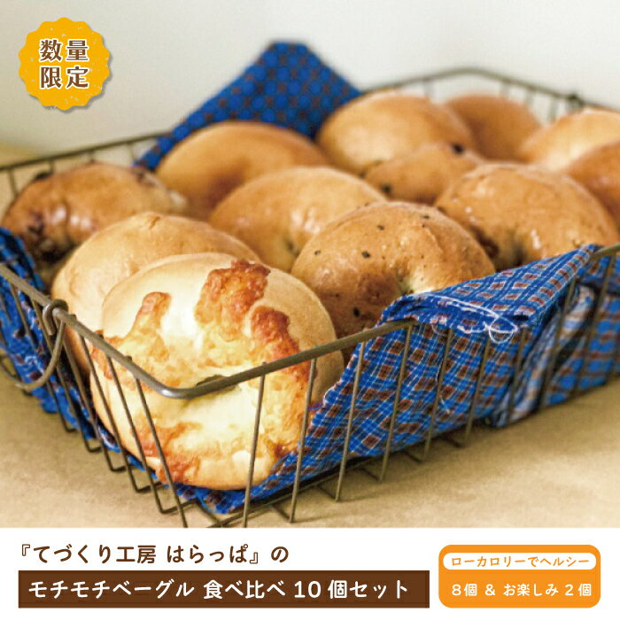 【ふるさと納税】【 先行受付 数量限定 2026年1月配送分】てづくり工房 はらっぱ モチモチ ベーグル 食べ比べ 10個 セット 国産 小麦 パン 手作り もちもち ずっしり 具が多い 人気 お取り寄せ グルメ 冷凍 冷凍パン 朝食 おやつ 高知 四万十 しまんと 25-126-1