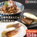 【ふるさと納税】【6回定期便】角煮 まんじゅう 2種 ＆ 角煮 まぶし 各3個 計54個 / 角煮まん 角煮 肉まん ギフト 肉 豚 グルメ ギフト おやつ おつまみ おかず 取り寄せ 贈答用 中華料理 ご飯 お供【株式会社岩崎食品】 [OCT007]