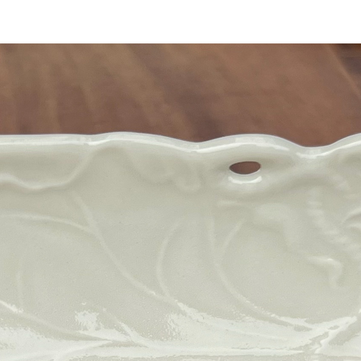 有田焼 定窯風睡蓮彫 茶則 四足長皿 2枚 セット 【有田焼 花伝作】食器 器 うつわ お茶 和皿 茶そく ホワイト A18-271_イメージ5