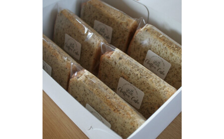 【Cafe悠花】カットシフォンケーキ　紅茶　6個セット