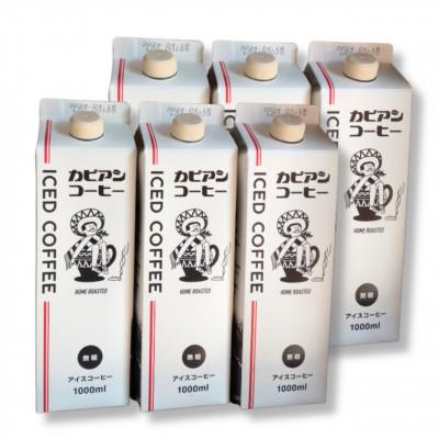 ふるさと納税 ひたちなか市 カピアンコーヒー　アイスコーヒー1L×6本　深いコクと香り