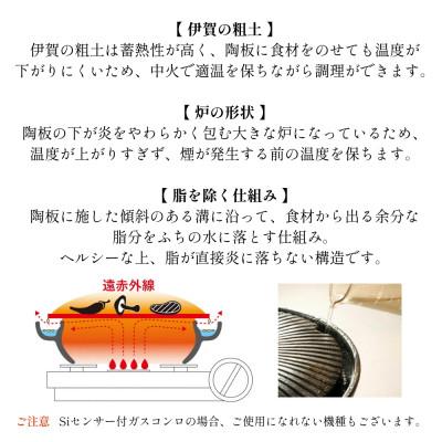 ふるさと納税 伊賀市 長谷園　伊賀焼 微煙陶炉「やきやきさん」大 |  | 03