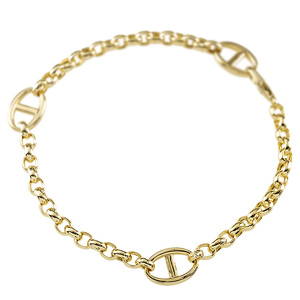 ブレスレット 18金 k18 レディース チェーンのみ 18cm 太め ゴールド イエローゴールドK18 18k 甲丸中空長小豆 アズキチェーン シンプル ジュエリー 250623mro400ymun