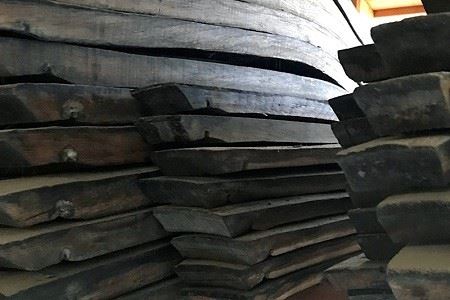 M205〈工房SHIMS〉樽から生まれたスツール400（座面300×300㎜　高さ400㎜）