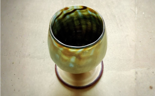 Ceramica Stripes Tulip セラミカストライプチューリップ（ハレの日のグラス）＜カラー：青＞_イメージ3