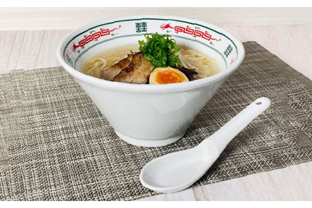 【美濃焼】Re：th らいもん龍どんぶり（白・朱）とレンゲペアセット【本郷】 麺 ラーメン 食器 うつわ 丼 [MCB003]