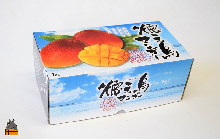 徳之島マンゴーの化粧箱でお届けします！