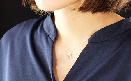 K18YG　ダイヤモンド　ネックレス　0.20ct　17366B　K18　DIA　PN