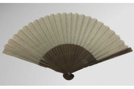小千谷縮扇子(ベージュ) 7寸(約21cm) /扇子 扇子 扇子 扇子