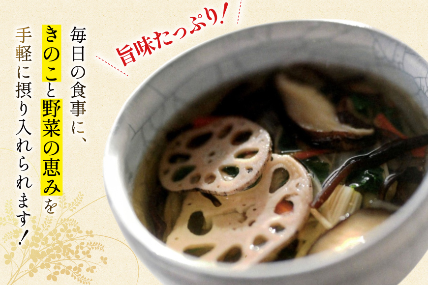 乾燥野菜 セット 毎日おいしい！ 薬膳 きのこミックス 80g [岡田商店 宮崎県 美郷町 31ac0090] 炊き込みご飯 スープ ミックス きのこ 椎茸 しいたけ 人参 にんじん えのき 牛蒡 ご