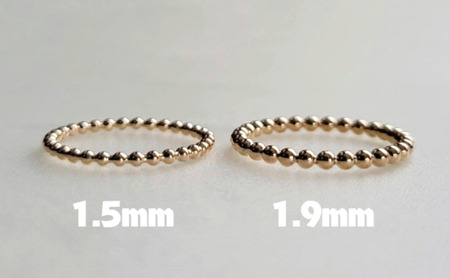 K14GF リング アクセサリー ゴールド ボールワイヤー 1.9ミリ リングりんぐ ring 選べるサイズ 指輪 ジュエリー K14 ゴールドフィルド レディース  シンプル ピンキーリング  ギフ