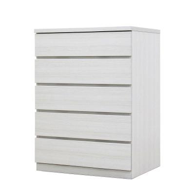 ふるさと納税 大川市 幅70-5段(奥行55cm)ホワイト色 クローゼットチェスト「フィット」大川家具【丸田木工】