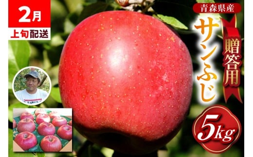 りんご　贈答用 【2026年2月上旬発送】 約 5kg サンふじ 五所川原 金賞受賞歴あり！（りんご品評会）【 青森りんご サンふじりんご リンゴ 林檎 青森 贈答 】