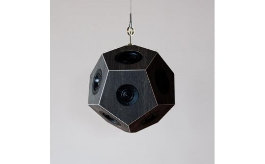 YE-01 12面体スピーカー'scenery'ボグオーク仕上げ