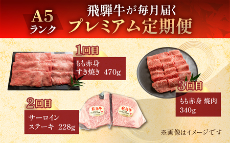 【定期便3回】 A5 飛騨牛 天狗 (ステーキ / すき焼き / 焼肉) 牛肉 赤身 霜降り 希少部位 イチボ ランプ もも 肩ロース 肉 下呂温泉 おすすめ 牛肉 ブランド牛 肉ギフト 国産 焼き肉