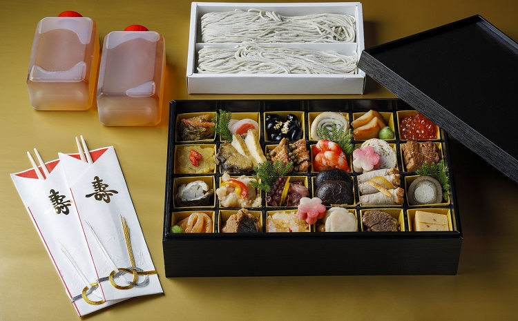 京丹波産「瑞穂そば」の年越しそば・京都丹波の食彩おせちセット≪京丹波町産蕎麦100％使用　京都のおせち　京丹波≫※2022年12月発送
