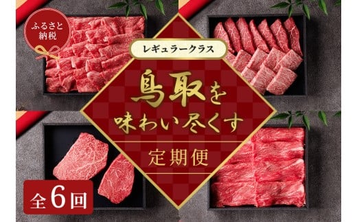 【和牛セレブ（鳥取和牛定期便：6回）】レギュラークラス ｜ 鳥取和牛 定期便 牛肉 すき焼き ステーキ しゃぶしゃぶ 焼き肉 焼肉 肉 牛 鳥取県産 鳥取県 おすすめ 人気 北栄町