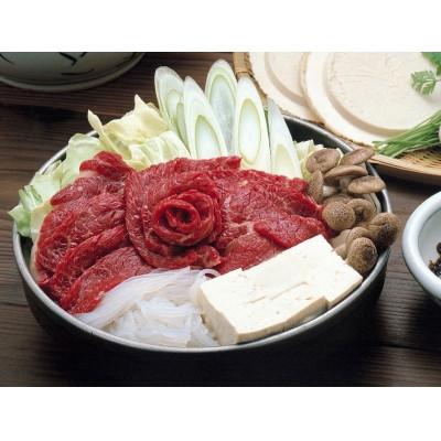 ふるさと納税 青森県 桜鍋用馬肉(上肉)+たれセット(4人前)