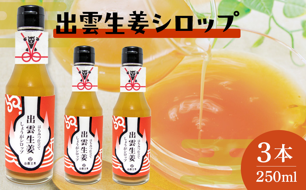 出雲生姜シロップ３本セット 322032_FW002