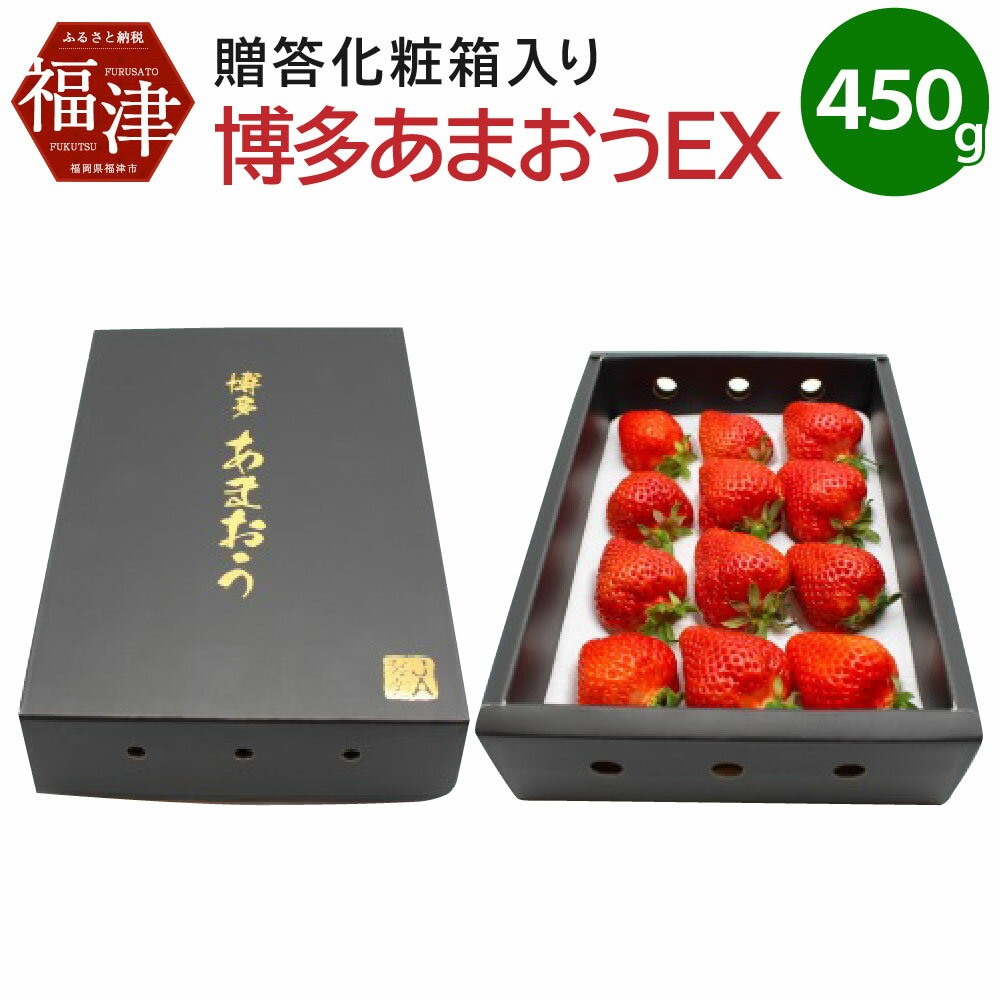 【ふるさと納税】博多 あまおう EX 贈答化粧箱入 約450g×1箱 イチゴ いちご 苺 果物 くだもの フルーツ 大玉 福岡県産 九州 国産 冷蔵 送料無料【2025年12月発送】[G2247]