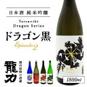 【ふるさと納税】H-81【播州姫路の酒蔵・龍力】日本酒 純米吟醸『ドラゴン 黒 Episode2 』1800ml