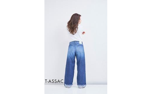 DB25【SIZE:0】T-ASSACレディースジーンズ「WIDE/LIGHT INDIGO」（ワイド）