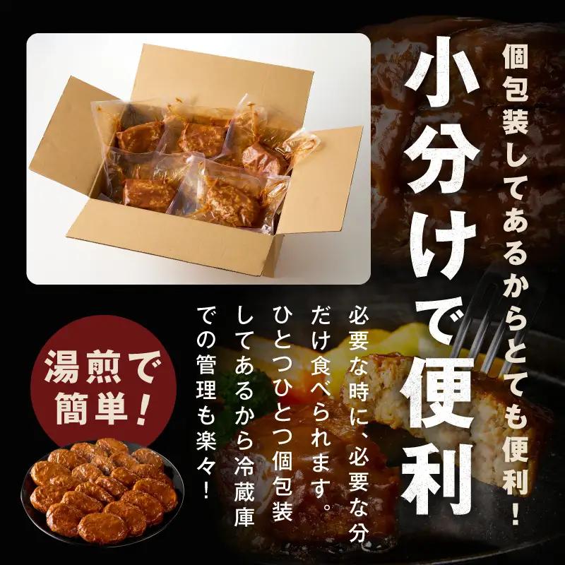 【温めるだけ】ハンバーグ 20個×140g 特製デミグラスソース